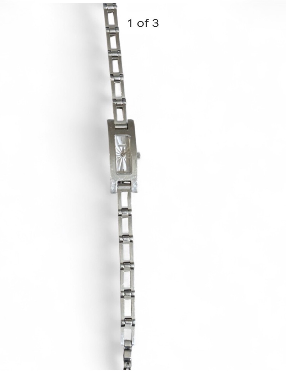 Gucci Silver Tone Link Bracelet Watch